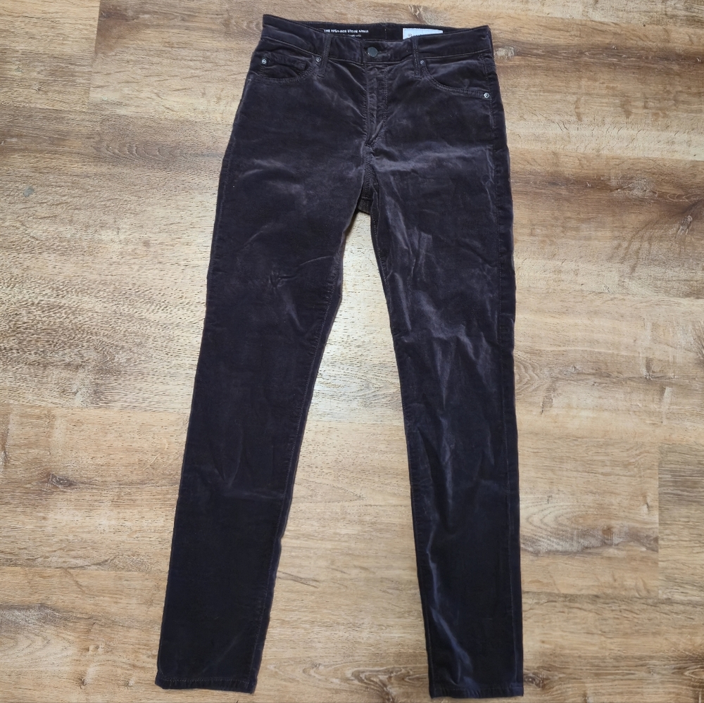 AG Adriano Goldschmied Dark Brown Corduroy Pants